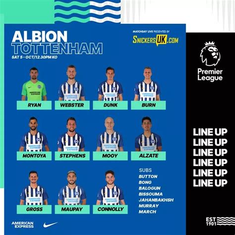brighton predicted line up today